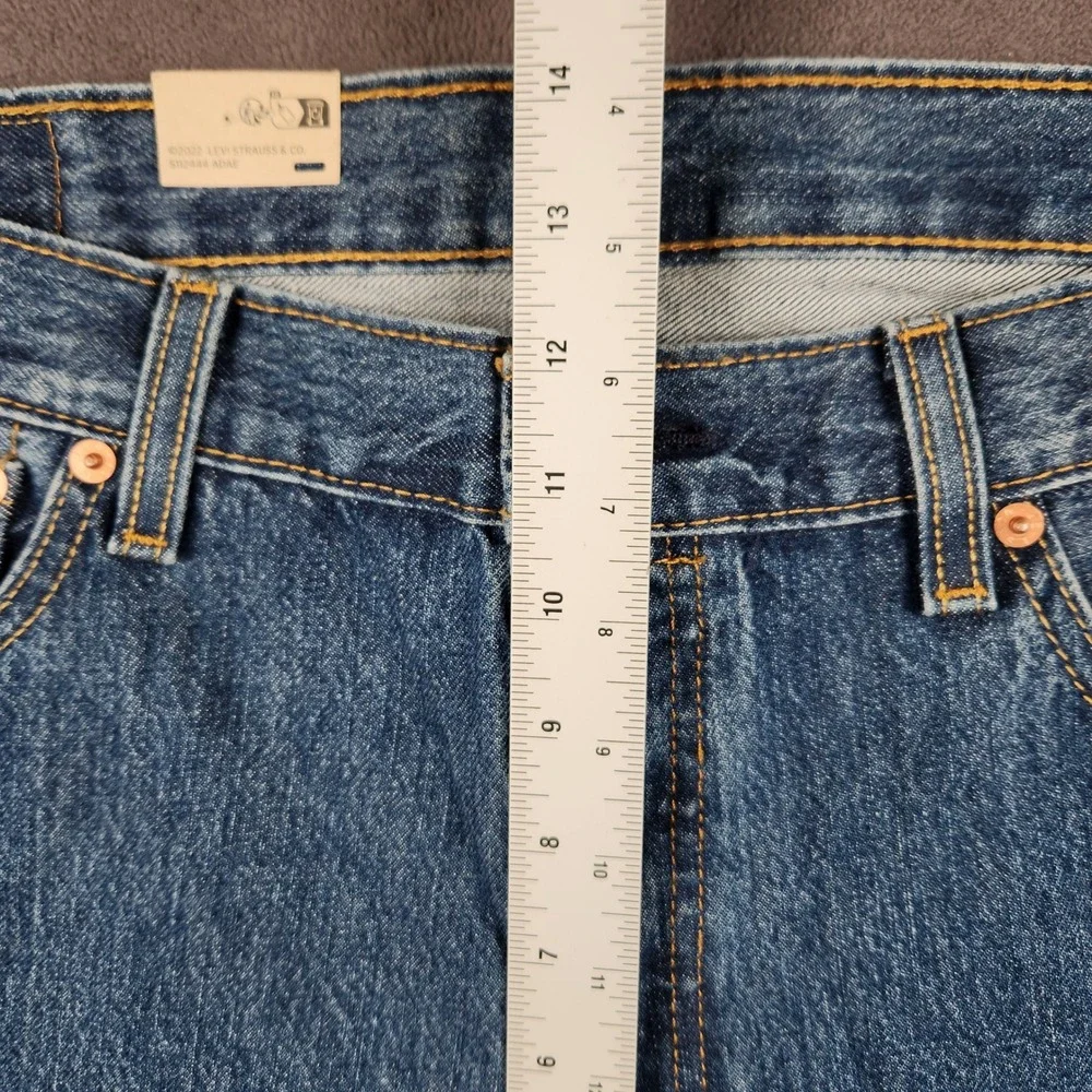 Levis 501 Original‎ Jeans Mens 36x30 Blue Dark Wash Straight Leg Button Fly NEW